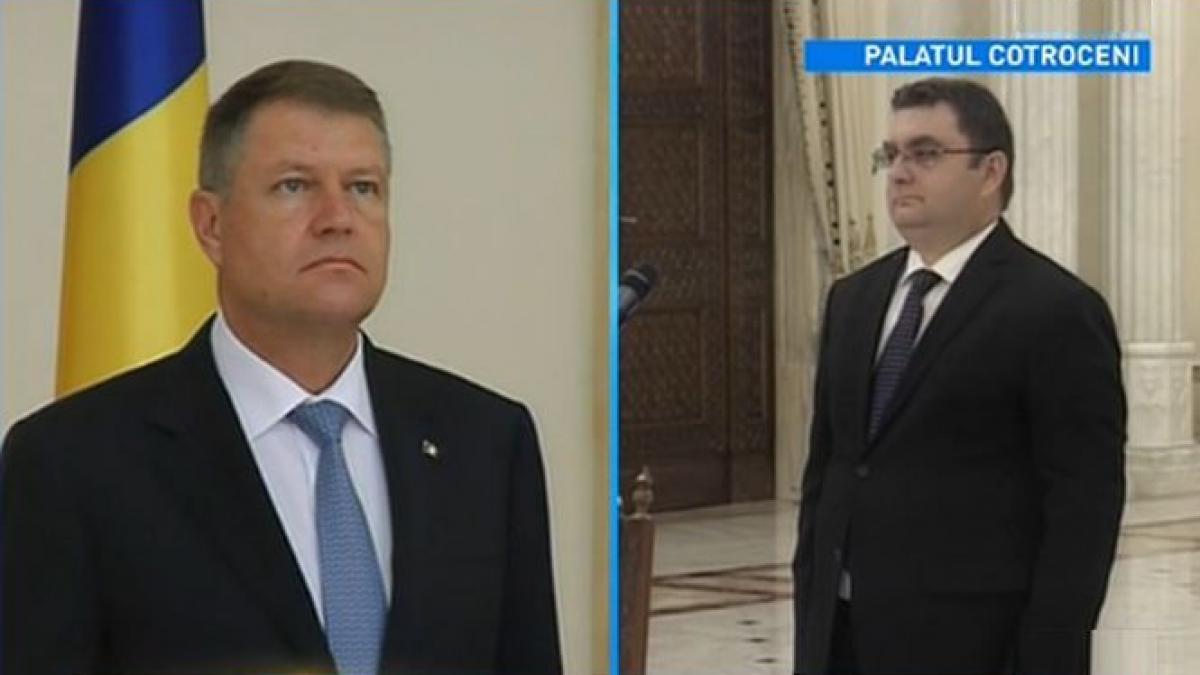 noul ministru al transporturilor iulian matache a depus juramantul ponta si tariceanu nu au venit