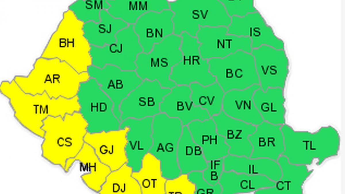 cod galben in banat temperaturi de 38 de grade