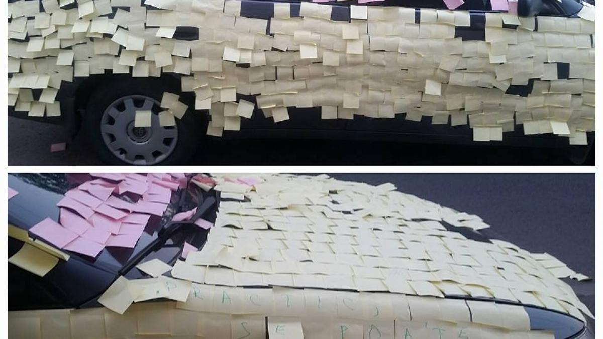 surpriza pe care a avut o cand a coborat in parcare ce mesaj a lasat autorul