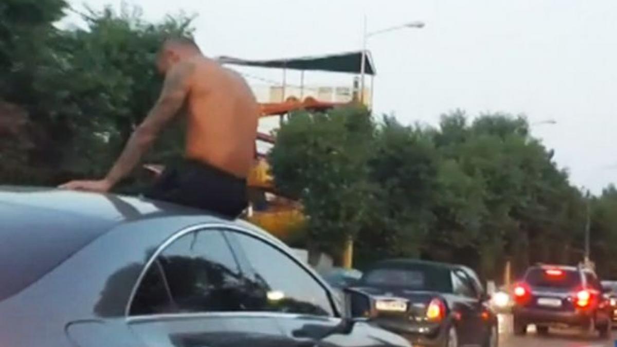 imagini filmate in mamaia un tanar teribilist plimbare periculoasa pe masina