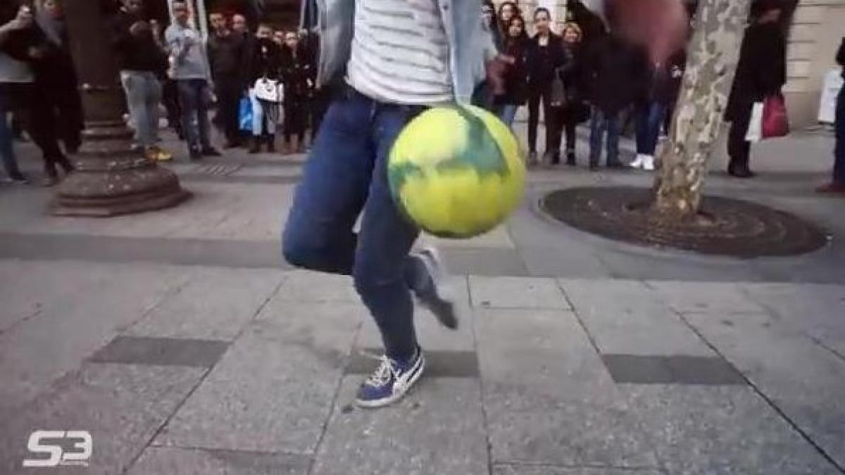 tehnica incredibila de fotbal nu poti sa ii iei mingea