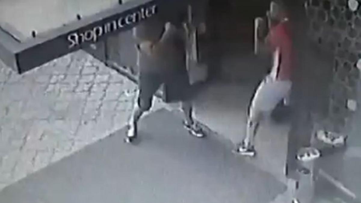 imagini socante cu bataia interlopilor din fata tribunalului timis