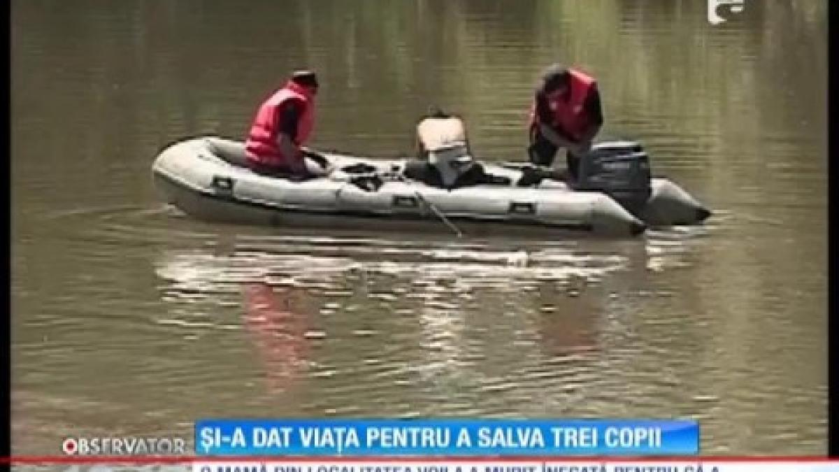 o femeie si a dat viata pentru a salva trei copii
