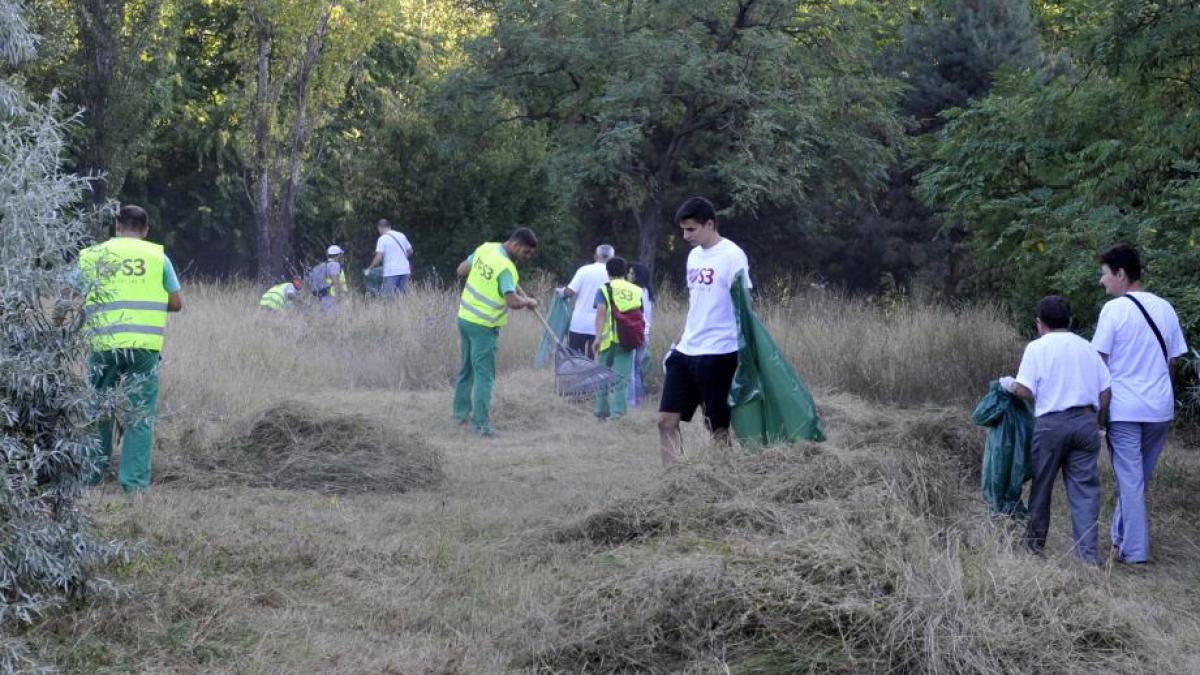 natura i a unit zeci de voluntari igienizeaza parcul alexandru ioan cuza