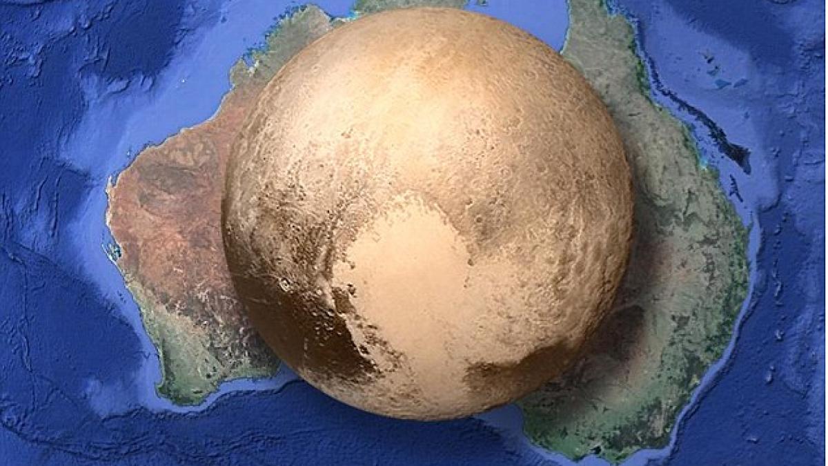 planeta pluto este mai mica decat continentul australian