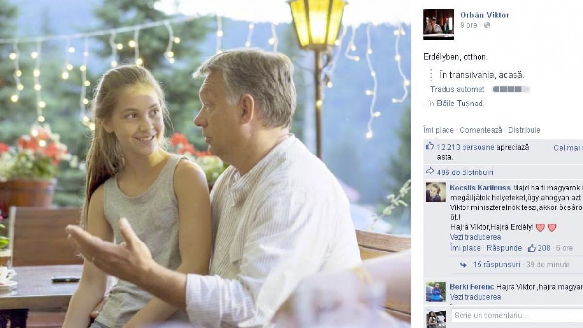 viktor orban pe facebook transilvania acasa ce ii raspunde liderul partidului romania unita