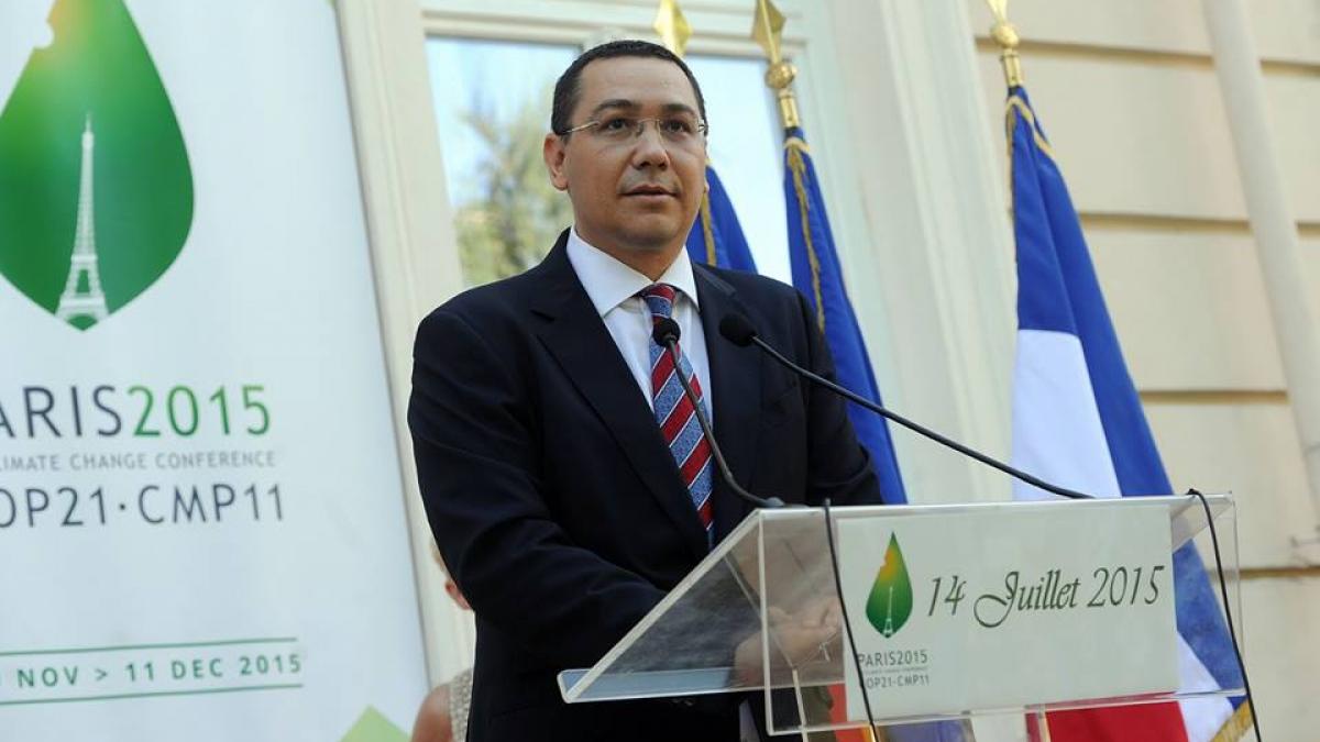 victor ponta mesaj de peste ocean