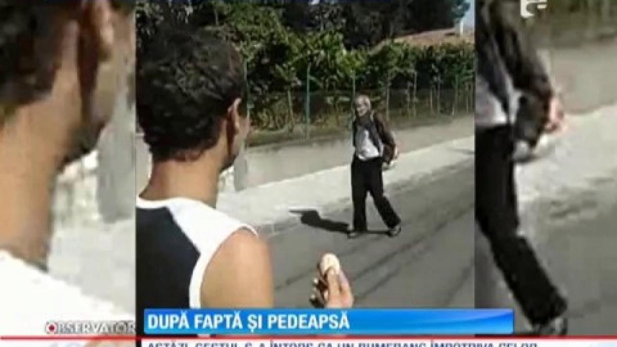 cine este batranul batut cu oua de o gasca de golanasi