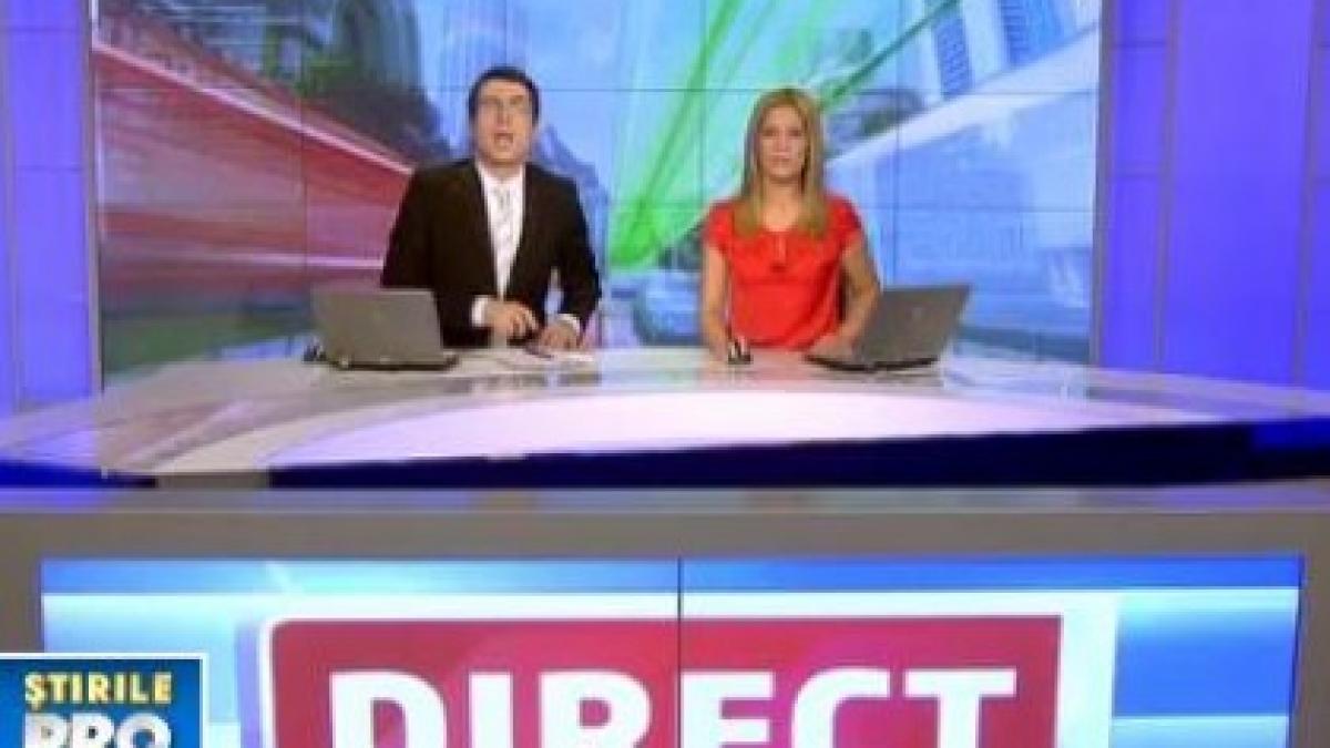 gafa la jurnalul stirilor protv ce a aparut pe ecran