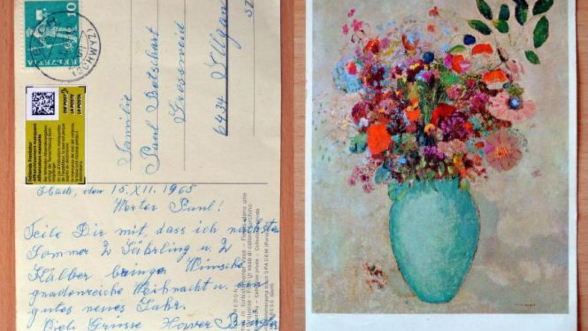 mai bine mai tarziu decat niciodata carte postala expediata in 50 de ani destinatarul murise