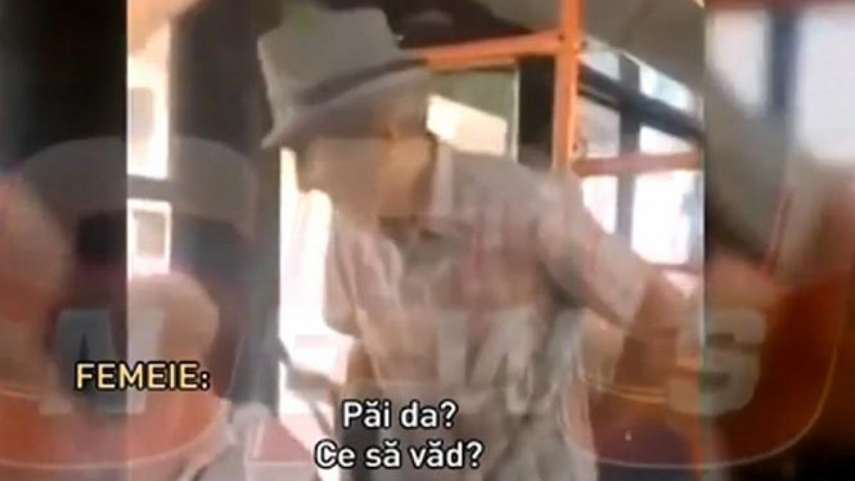 doi batrani s au luat la bataie in autobuz motivul e incredibil