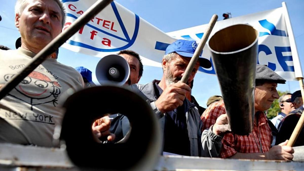 protest al sindicatului national al lucratorilor din penitenciare