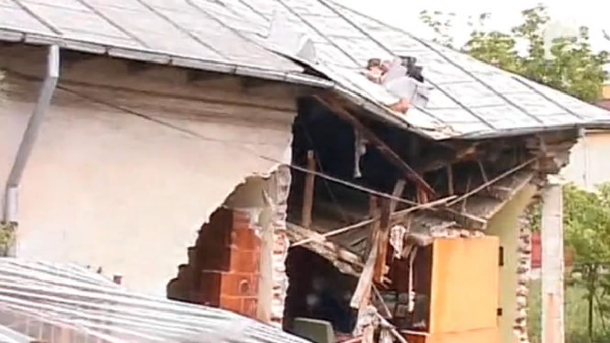 dorel a lovit din nou a daramat o casa din pitesti