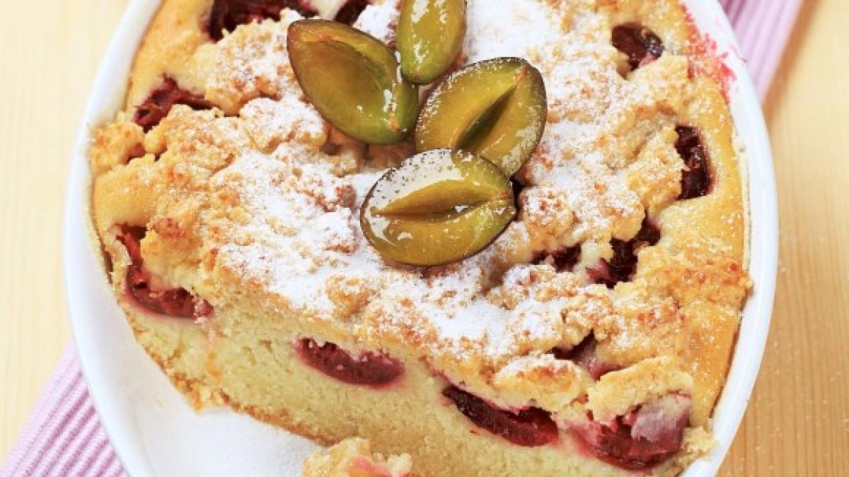 retete simple prajitura cu prune si vanilie