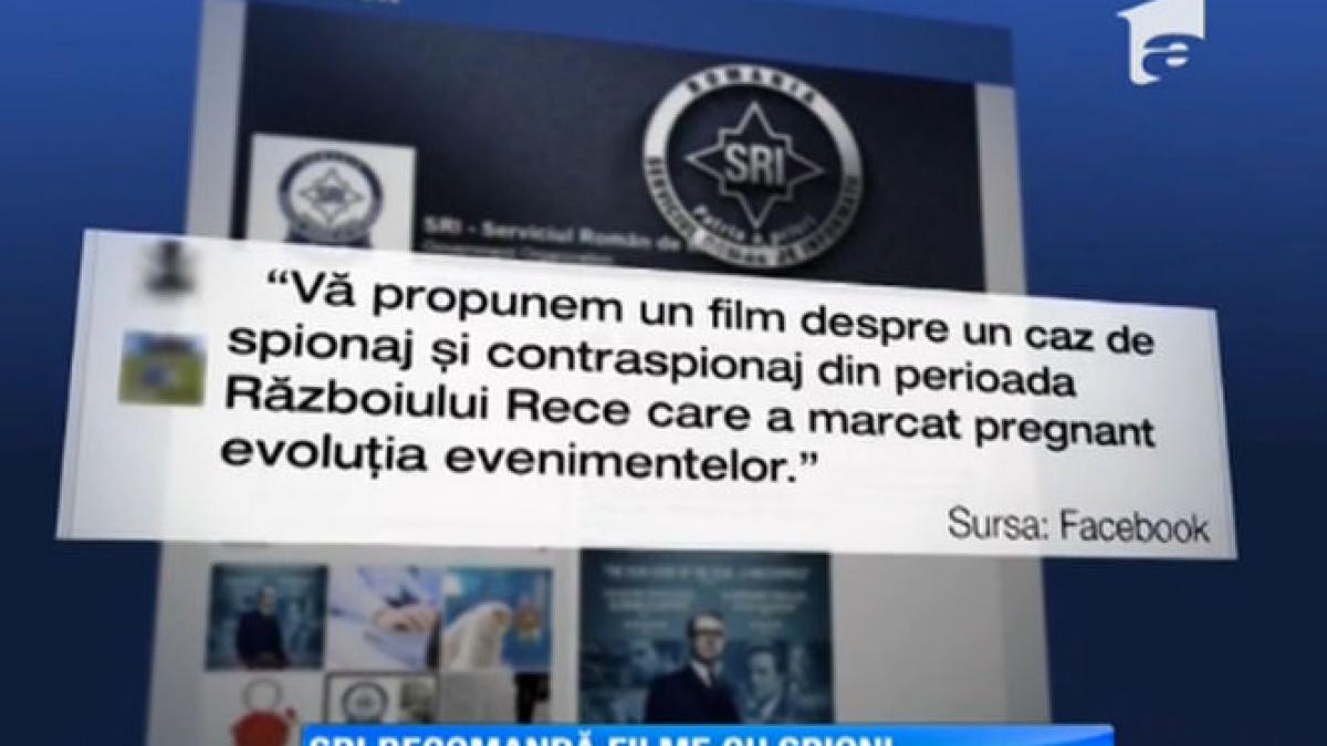 serviciul roman de informatii recomanda filme cu spioni