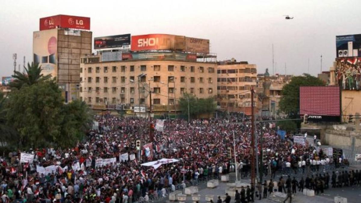 proteste de amploare in irak mii de oameni au iesit pe strazi