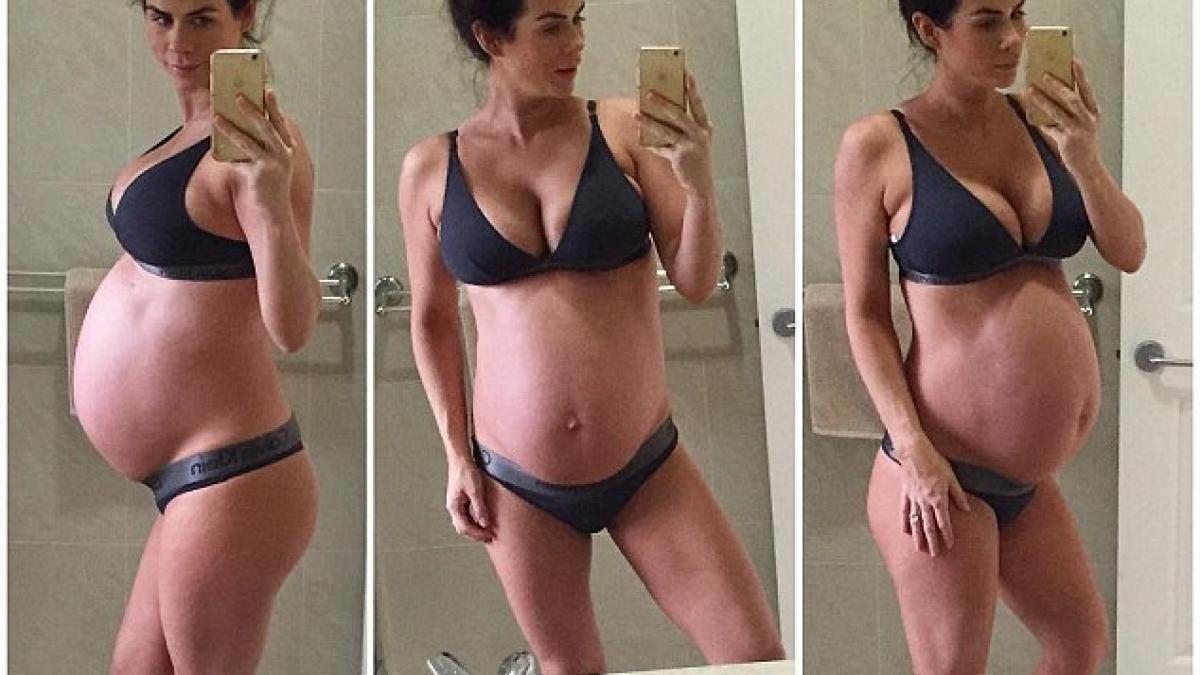 este pasionata de fitness si nu a renuntat la sport nici macar pe timpul sarcinii cum arata la doar