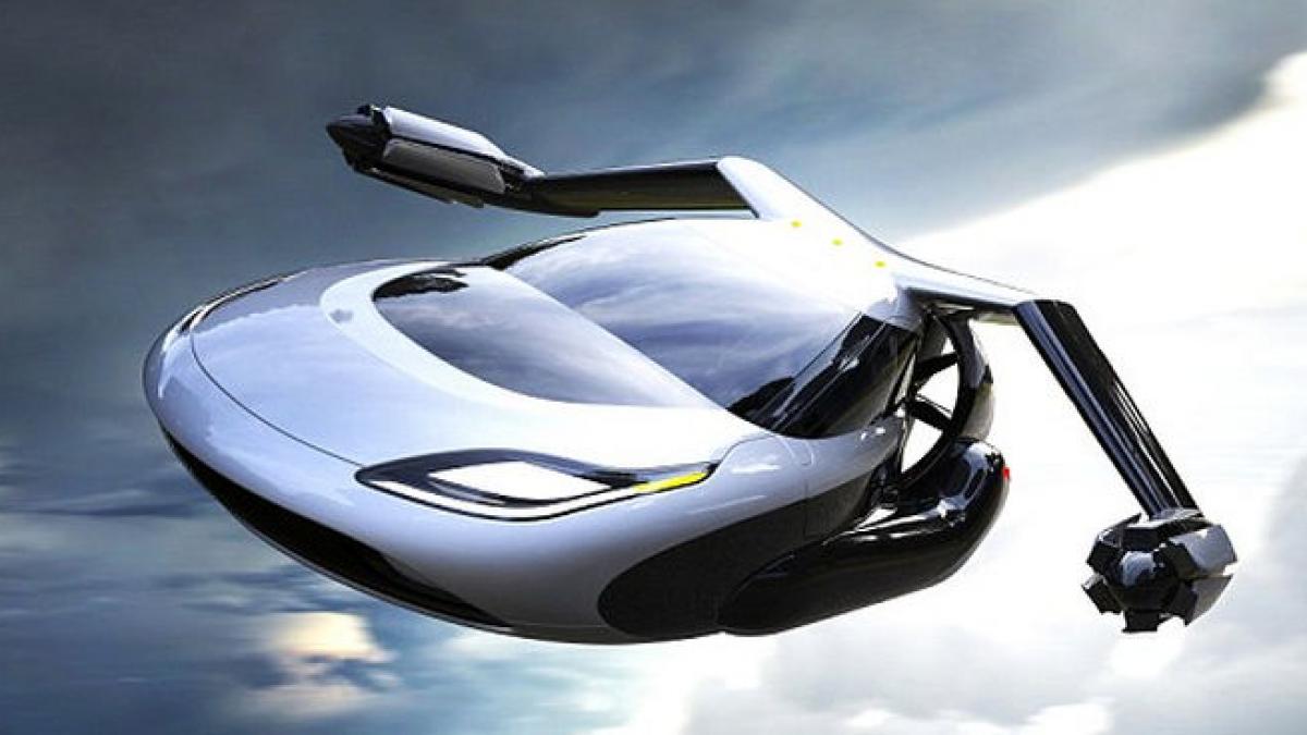 automobilul dotat cu aripi care poate zbura nu e o gluma