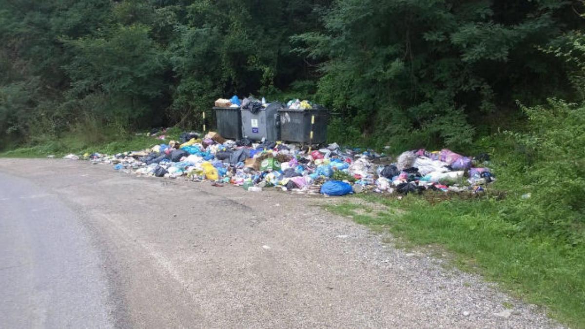 judetul cluj e sub gunoaie deseuri in zona de munte