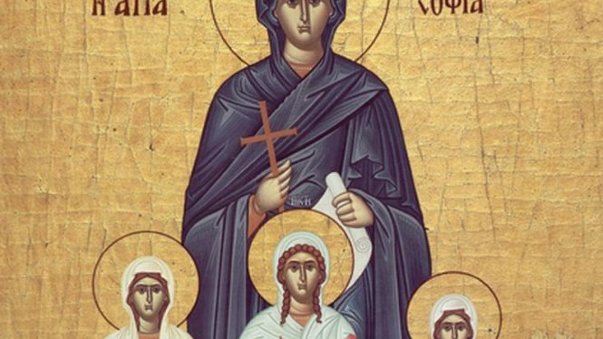 sfanta sofia si cele trei fiice ale sale care este semnificatia numelui