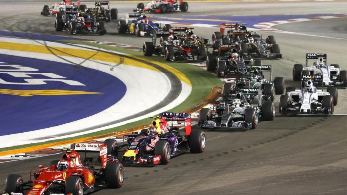 incidente la marele premiu de formula 1 de la singapore cursa a fost oprita