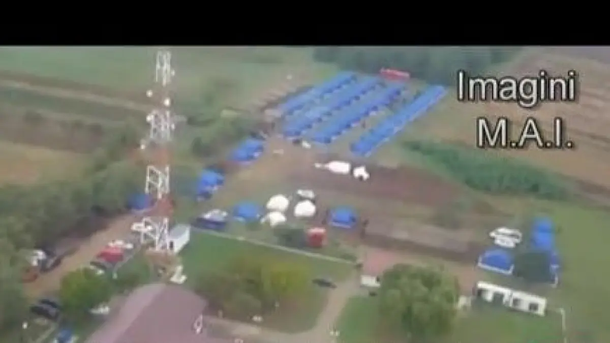 primele corturi pentru refugiati amplasate in timis
