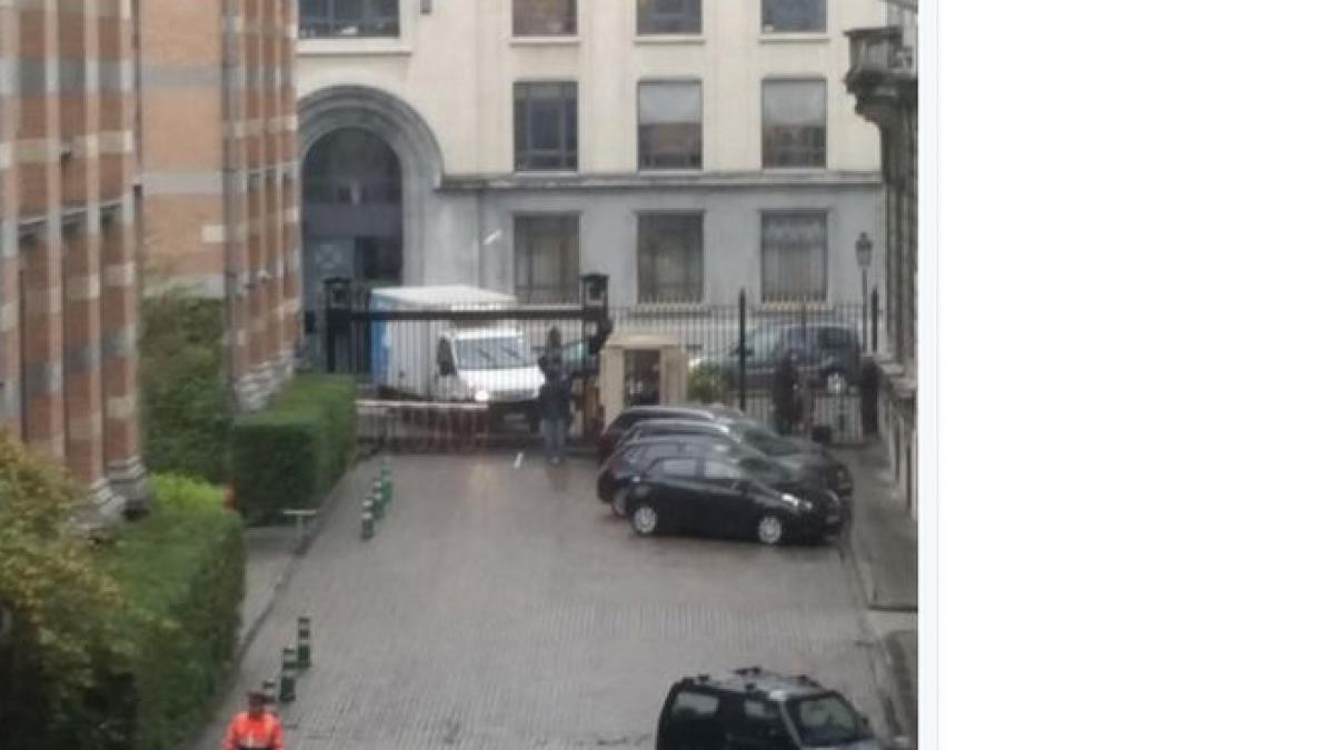 alerta cu bomba in parlamentul federal belgian