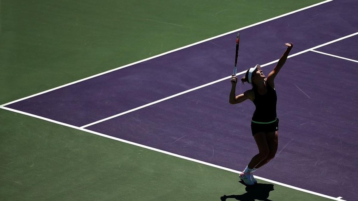 simona halep s a calificat in sferturi la guangzhou china scene ireale in timpul meciului