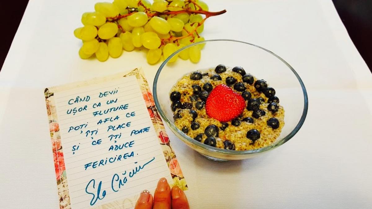 mic dejun cu budinca de chia