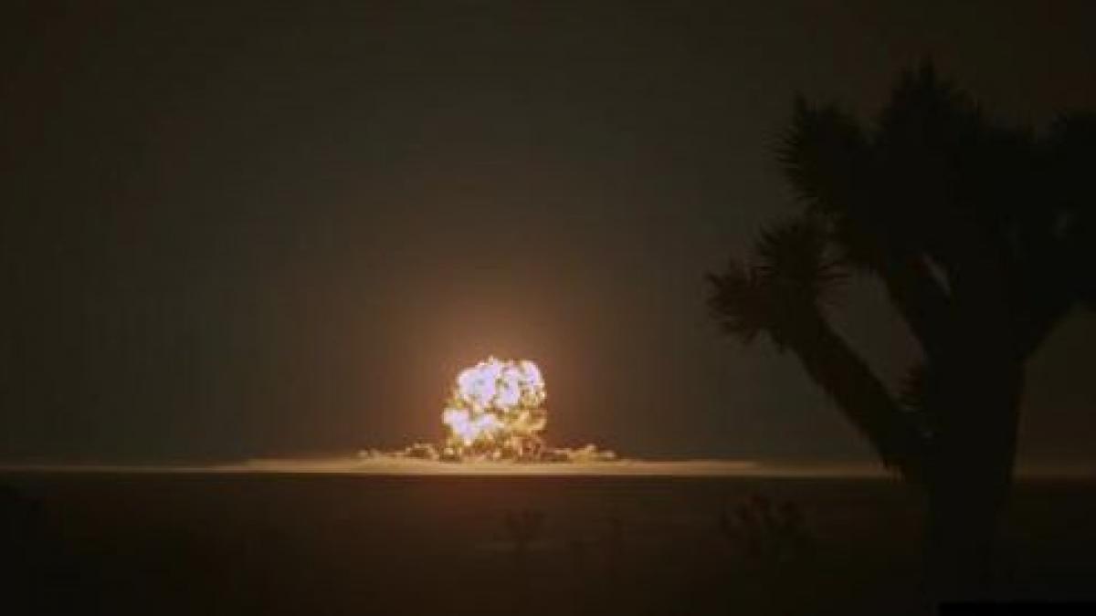 video imagini hd nemaivazute cu explozia unei bombe nucleare
