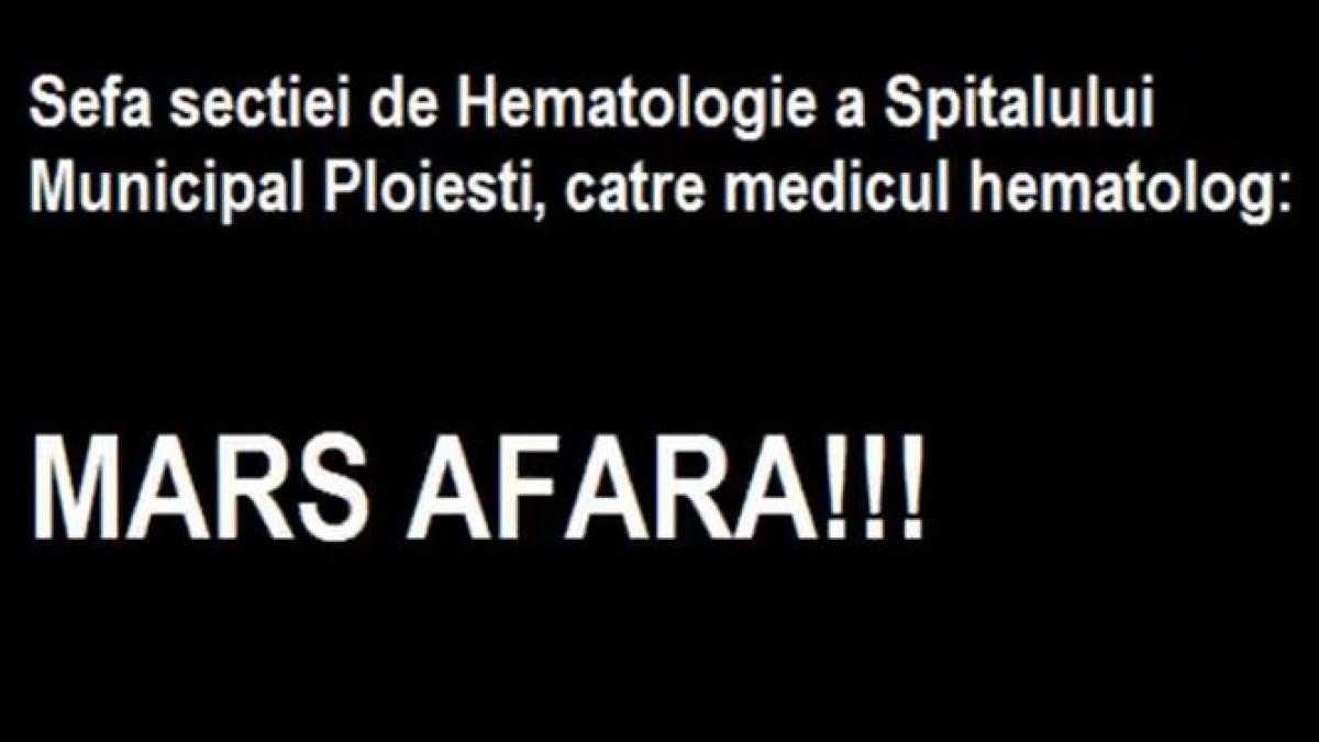 mars afara esti un rahat de om ascultati cum se cearta doi doctori de la spitalul municipal din