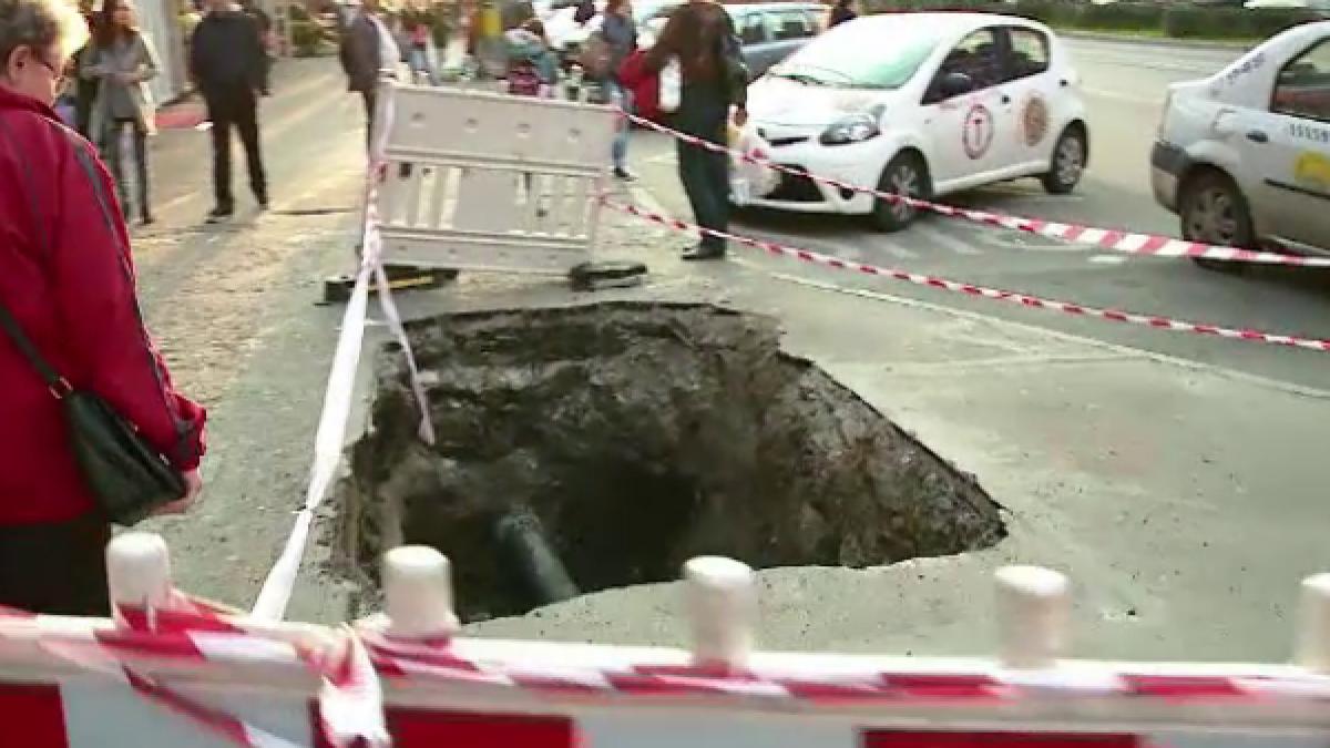 un nevazator a cazut intro groapa