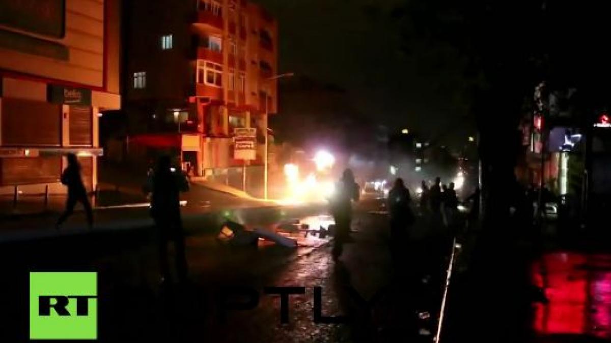 video violente la ankara politistii au fost atacati cu sticle incendiare