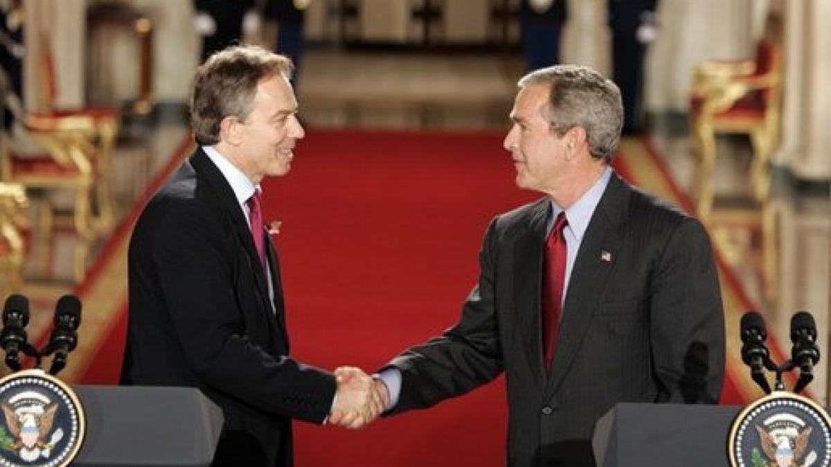 blair si bush invazie irak