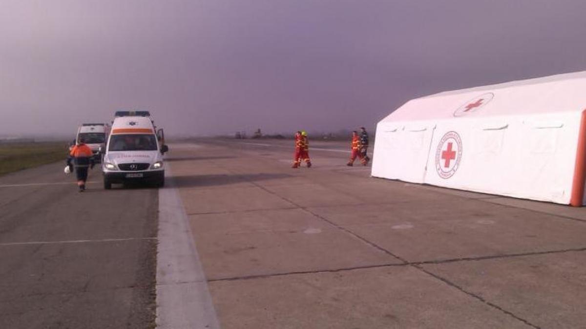 avion aterizare exercitiu alarmare cluj