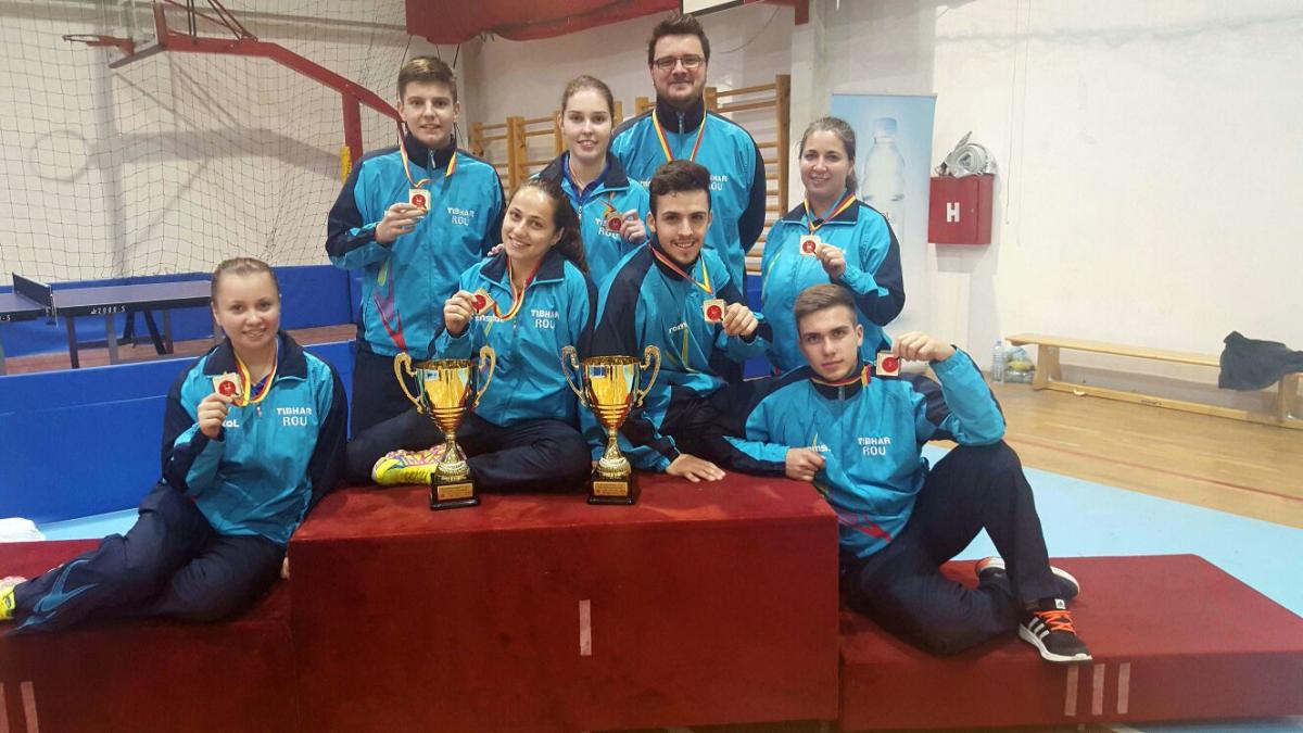 tenis de masa romania medalii de aur pe echipe la campionatele balcanice de tineret