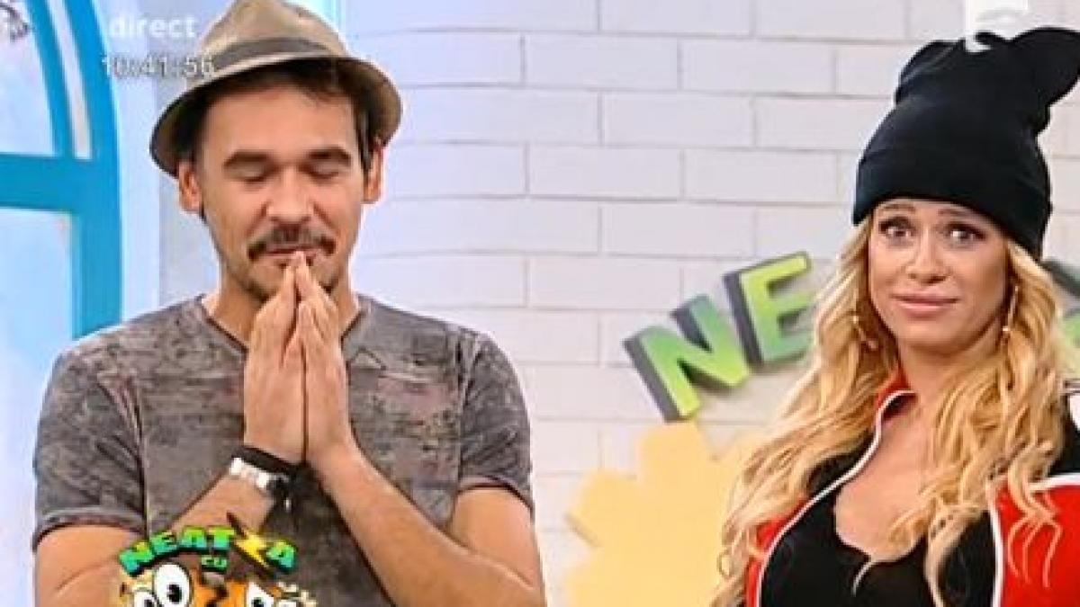 razvan si dani atacati cu frisca in timpul emisiunii