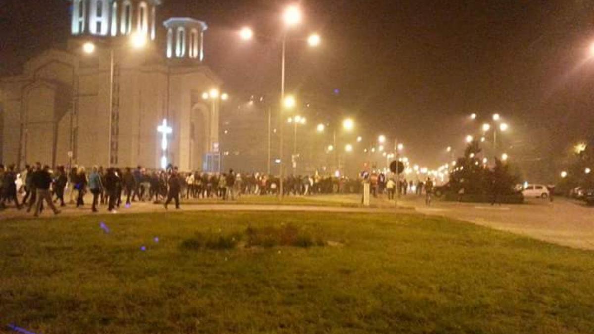 bihor aproape o mie de oradeni in mars pe strazile din centrul municipiului