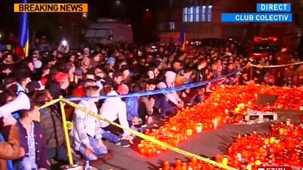 moment de reculegere la club colectiv protestatarii au rostit in cor rugaciunea tatal nostru