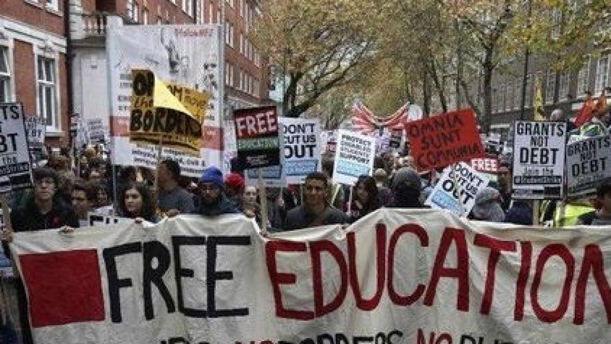 protest studenti londra