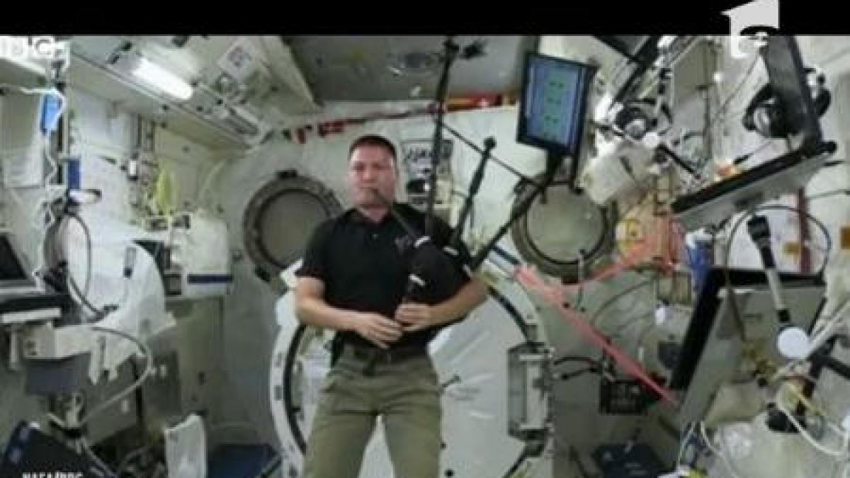 un astronaut american a cantat la cimpoi la bordul statiei spatiale internationale