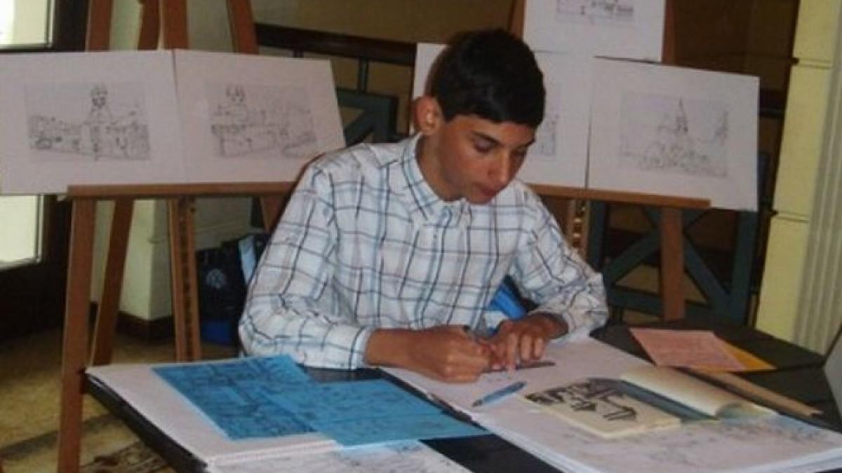 a gasit calea comunicarii prin talentul exceptional la desen primul tanar autist care a lansat un