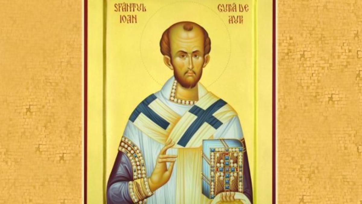 sfantul ioan gura de aur sarbatorit astazi de bor