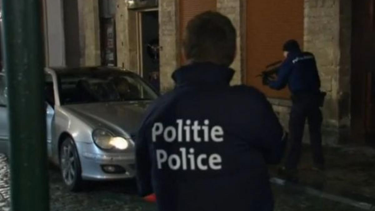 primele imagini din timpul operatiunilor antiteroriste de la bruxelles