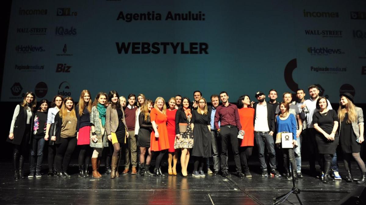 webstyler castiga pentru al saptelea an la rand trofeul internetics pentru agentia anului