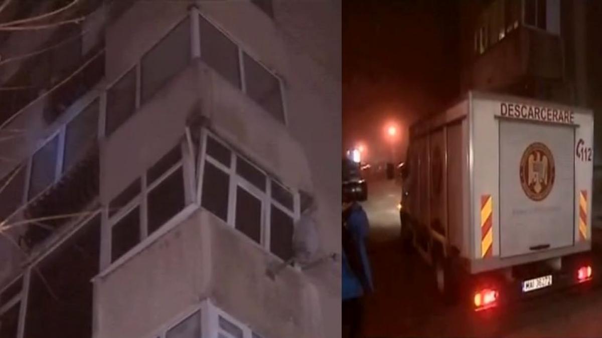 o femeie si a incendiat apartamentul apoi s a aruncat de la etaj