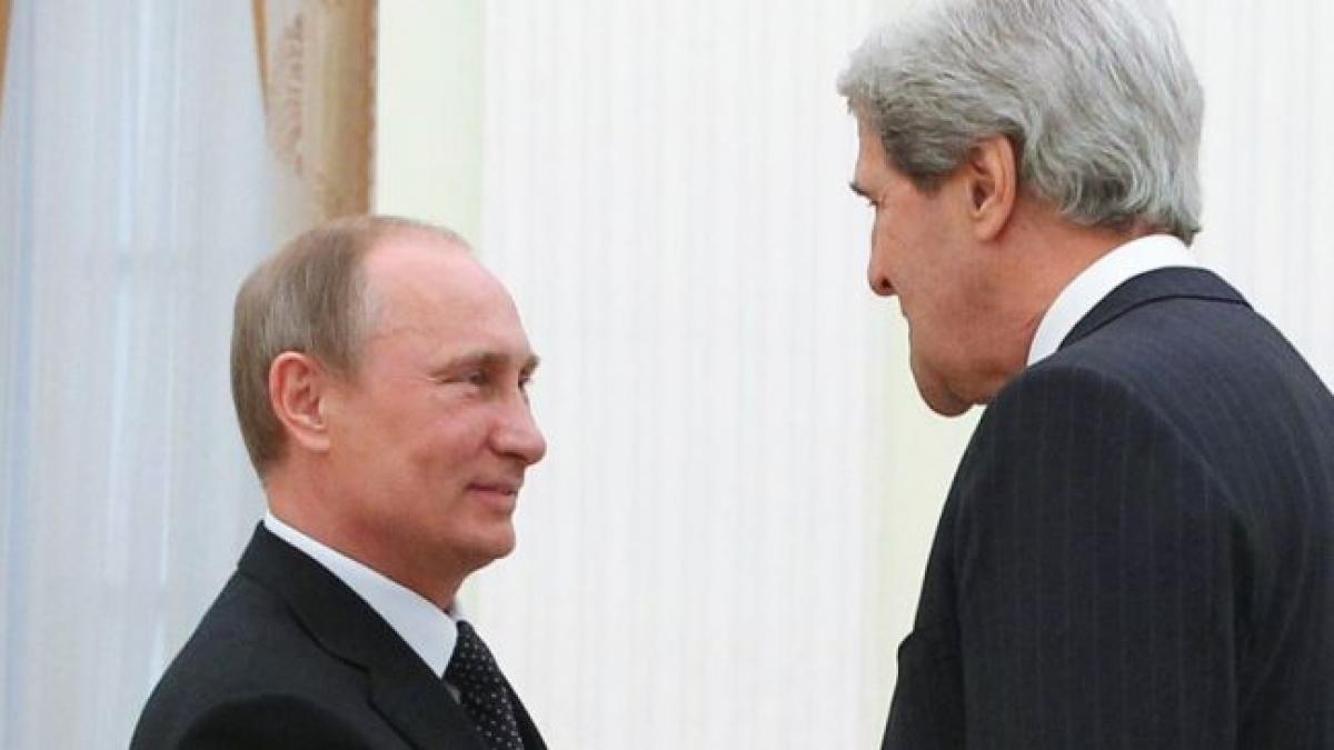 intalnire la kremlin intre vladimir putin si john kerry