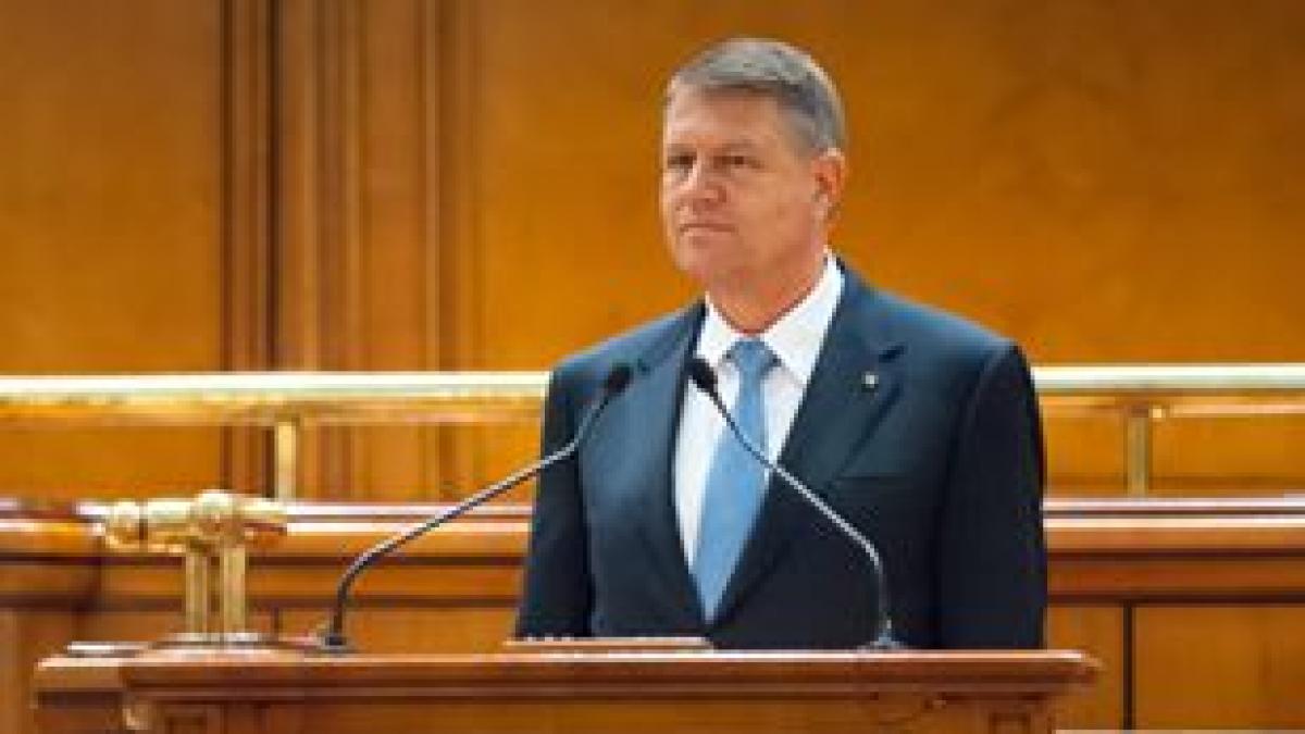 klaus iohannis discurs in plenul parlamentului live text si video