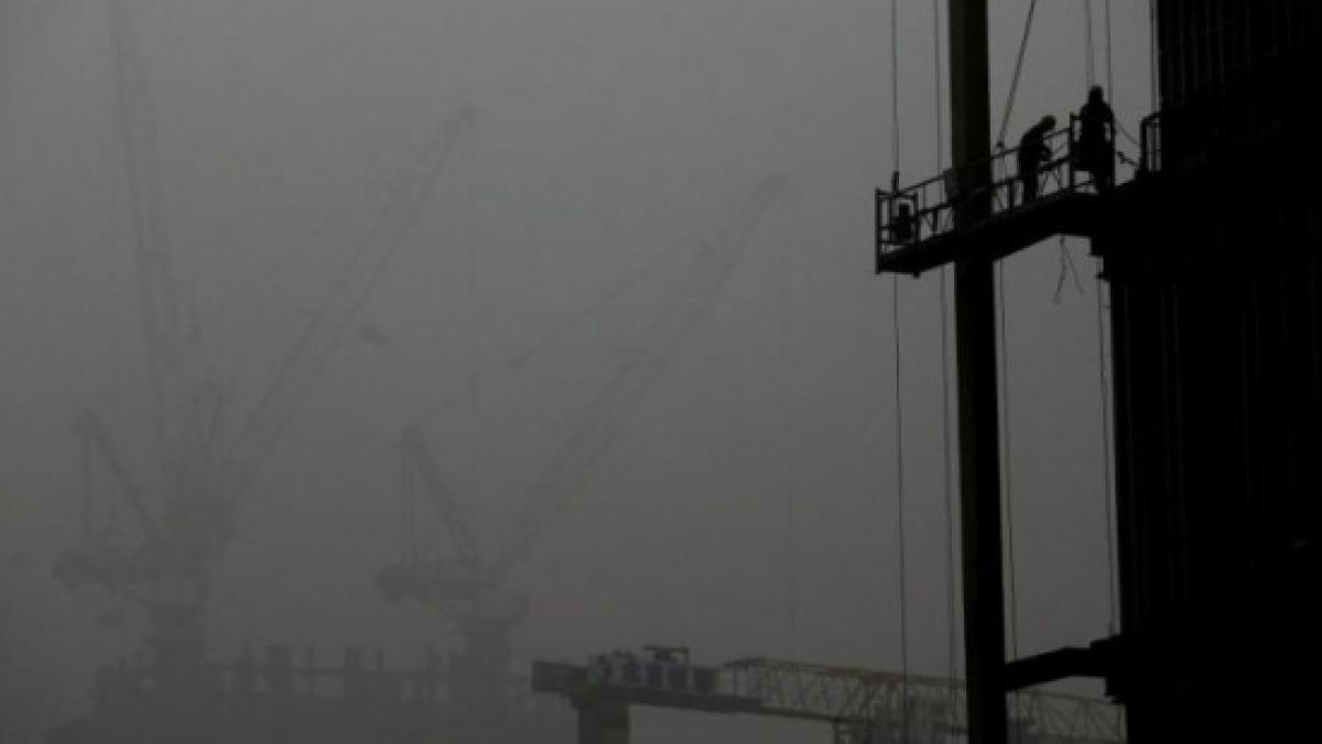 poluare smog cod rosu beijing