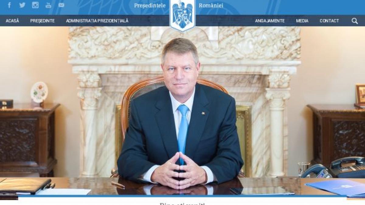 klaus iohannis site nou